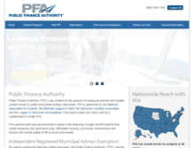 Tablet Screenshot of pfauthority.org